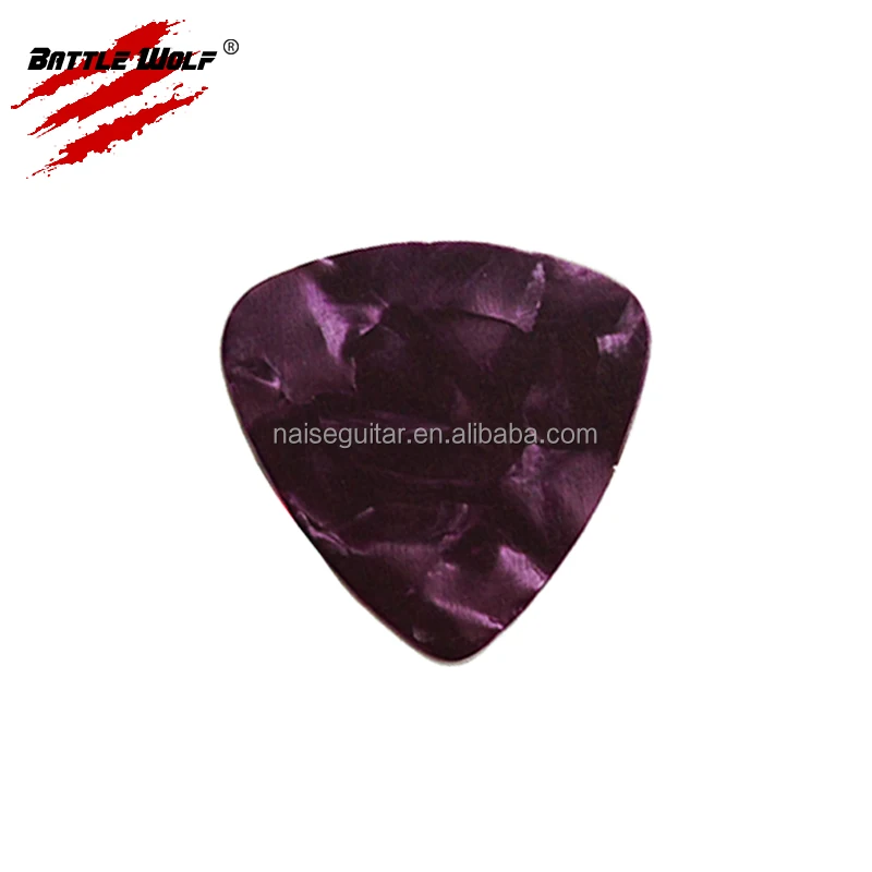 Multiple Color Choices Celluloid Triangle Shaped Guitar Picks