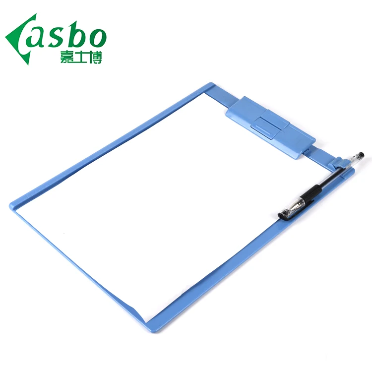 High quality customized a4 size double side medical mini plastic writing printed clipboard clip board with plastic clip