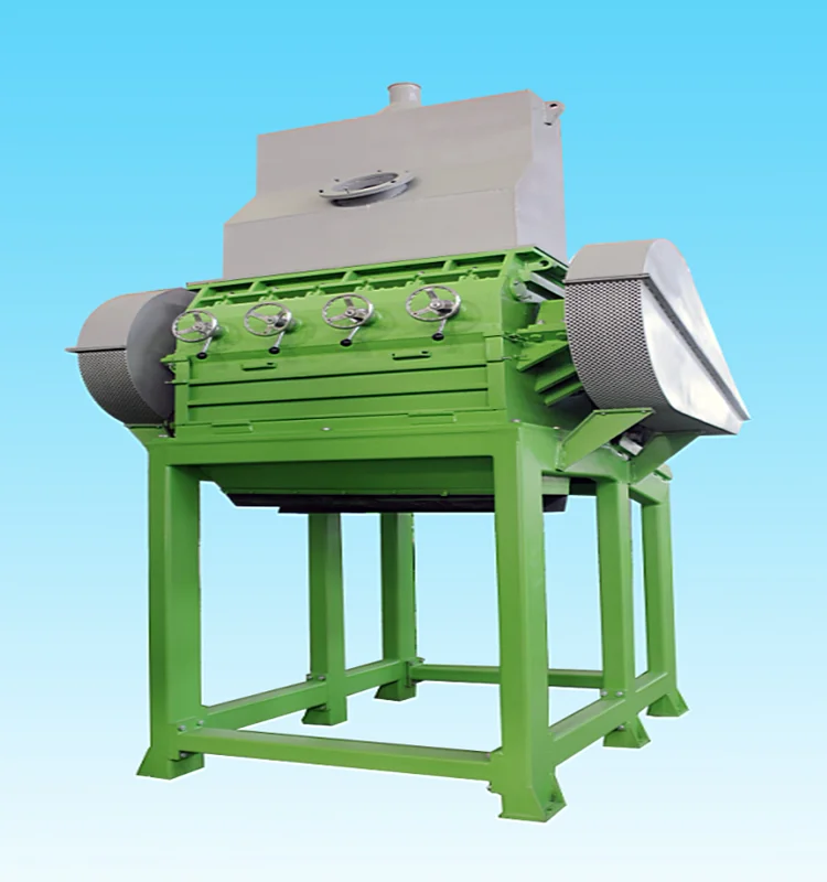 Automatic waste truck tire crusher strip cutter steel wire separator with certification