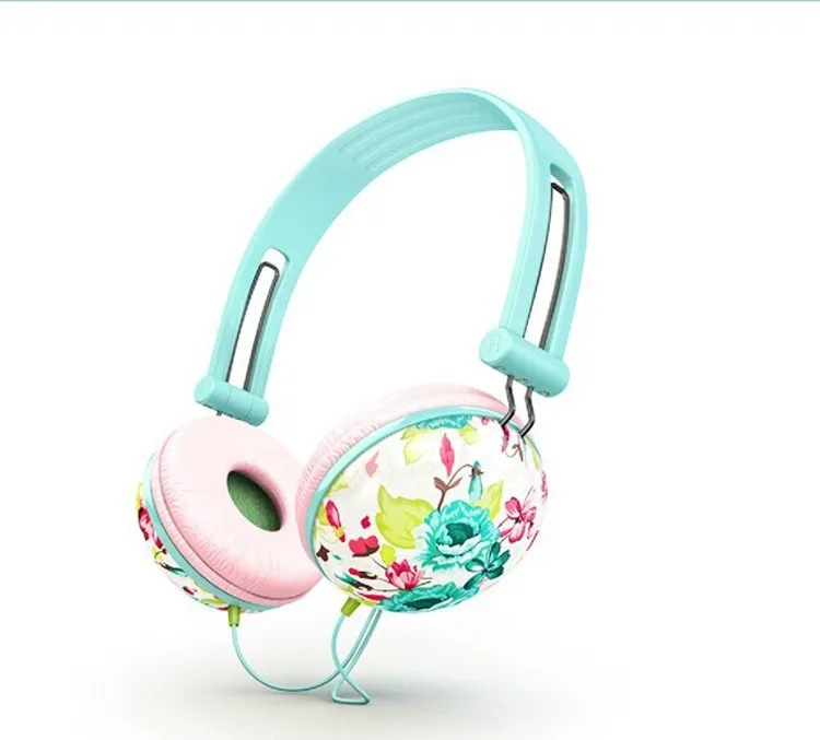 Simple Design Comfort Earbuds Headphones Promotion Wired Headset With Transfer  Printing For Kids