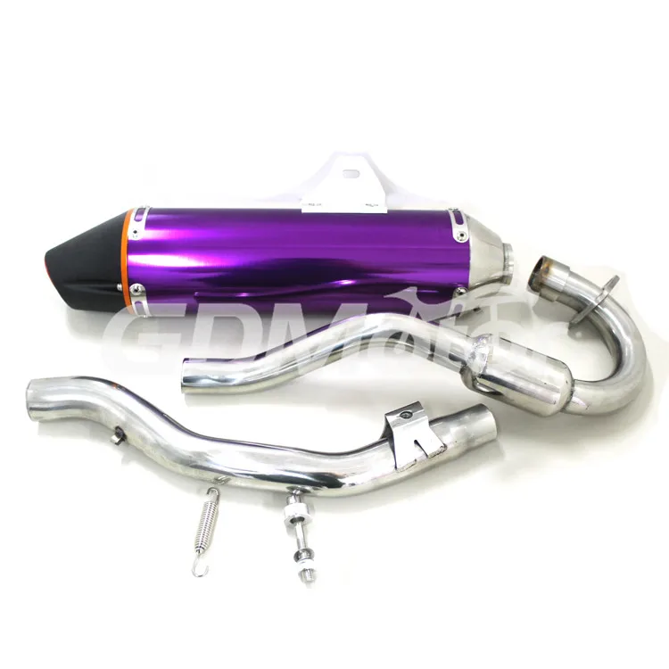 Made in China carbon fiber Aluminum  exhaust slip on motorcycle For CBR CBR125 CBR250 CB400 CB600 YZF FZ400 Z750