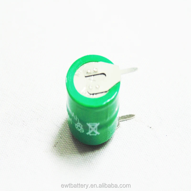 3.6V 40mAh nimh rechargeable button coin cell battery