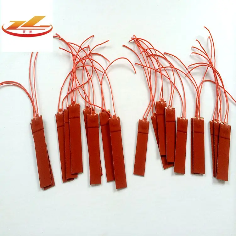 Electric engine block heater, silicone rubber heater pad