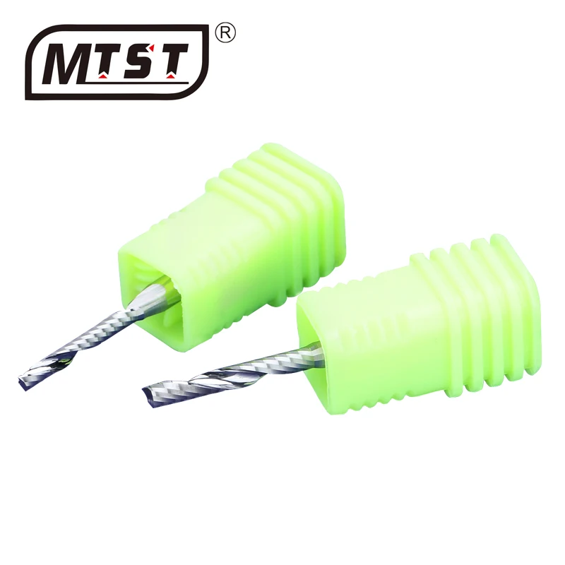 
MTST 3.175mm cnc engraving machine milling cutter Single flute end mill Wood cutter carbide tools woodworking milling cutter 