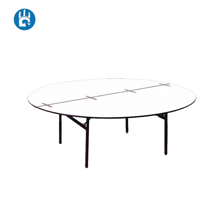 Wedding Fireproof PVC Combinate Conner Half Moon Foldable Catering Hotel Banquet Table for Buffet