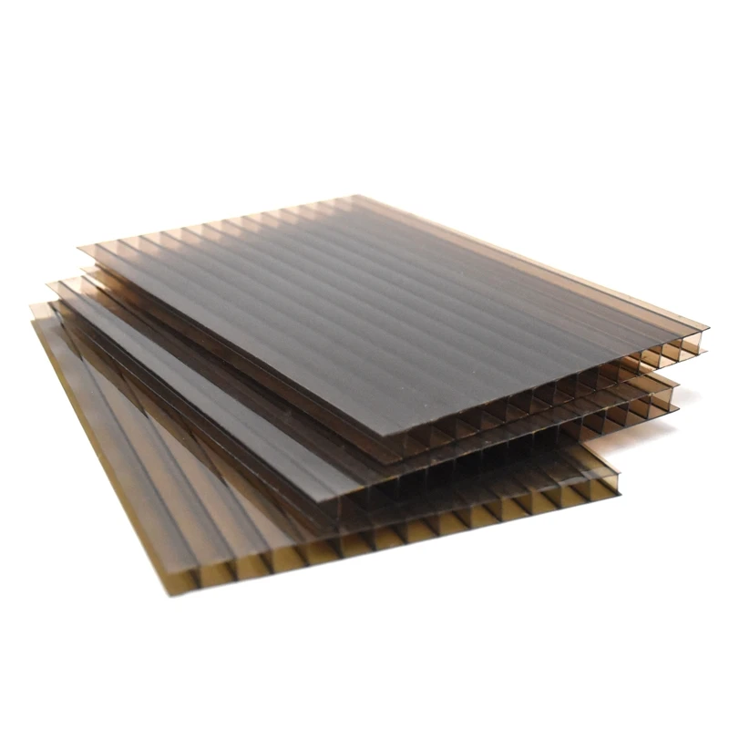 3-12mm double layer sabic/lexan polycarbonate pc hollow sheet in transparent