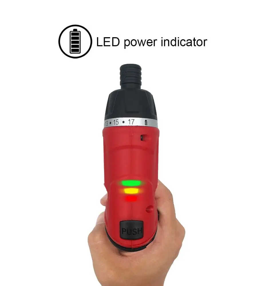 KCS626-P19PCS мощность 3,6 v АККУМУЛЯТОРНАЯ Отвертка с USB кабель для зарядки