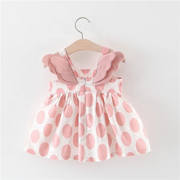 korean style new frock design baby clothes summer top quality cherry girl dresses