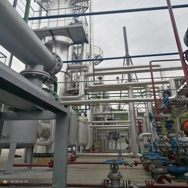 50Tons continuous tyre oil refinery machine to distill 350ppm low sulphur diesel