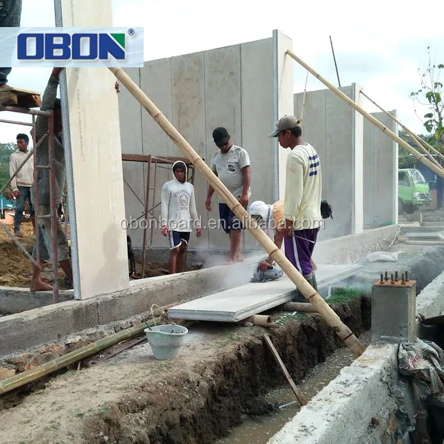OBON Quick Assembly Modern Steel Structure Steel Frame + Cement Sandwich Panel Wall System Apartment 3 Years 8 Grade House Shop