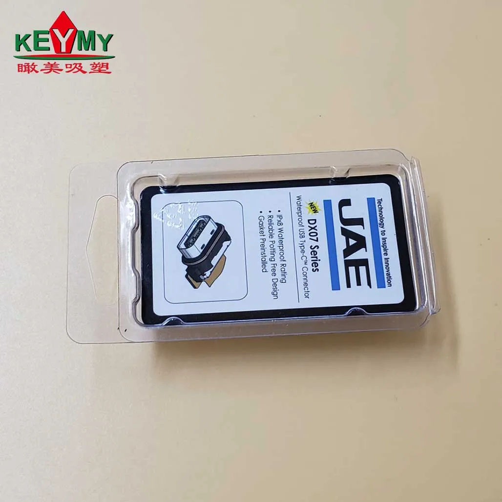 Custom plastic blister card clamshell for metal rpdocuts in Shenzhen, PVC blister card packaging