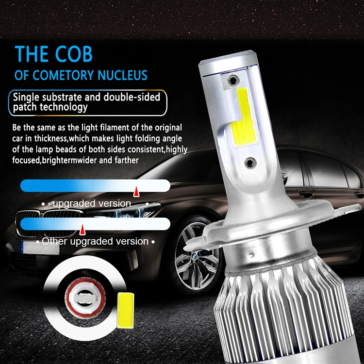 Auto Parts H4 H13 9004 9007 Led Headlight Bulb For Toyota Used Car