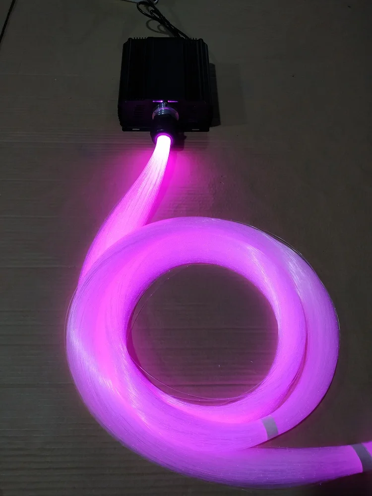 45W 0.75mm fiber cable 1200pcs 2m Club bar lighting decoration led fiber optic kit for starry star ceiling