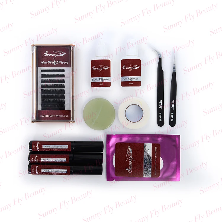 Premium factory custom made 0.25 20 trays bulk eyelash extension