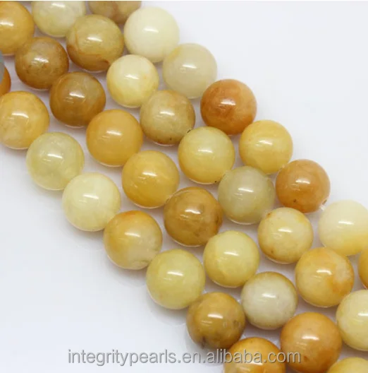 
8mm round Jewelry Accessories yellow topaz strand natural loose gemstone 
