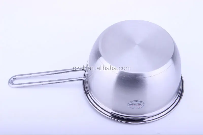 Stainless steel noodles pan milk pot mini saucepan With Lid