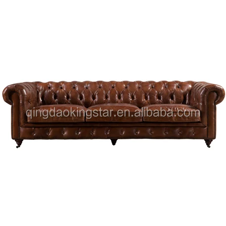 modern upholstered leather chesterfield sofa