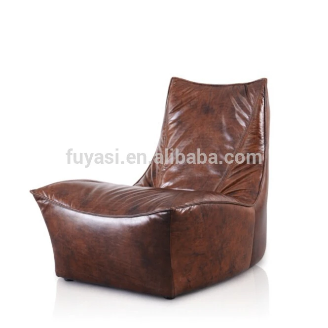 Nowis antique style living room full leather european style furniture armless sofa YH-220