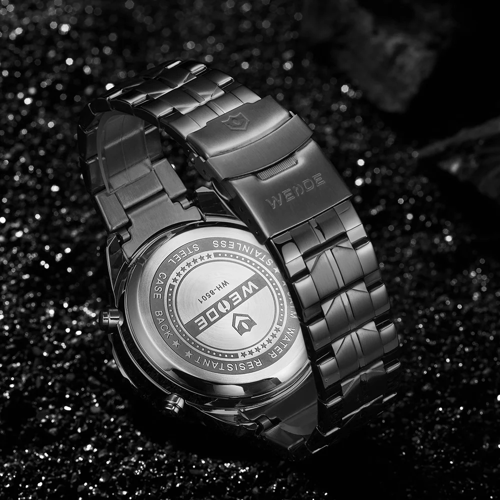 New Products Wholesale Fashion Digital Sports Watches 3ATM Water Resistant Japan Movement Stainless Steel Watch