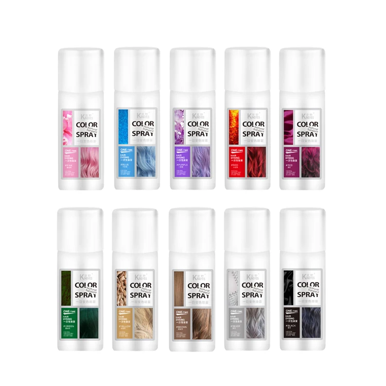 Kingyes Customized Temporary  Washable Hair Color Root Touch-up Spray 75ml