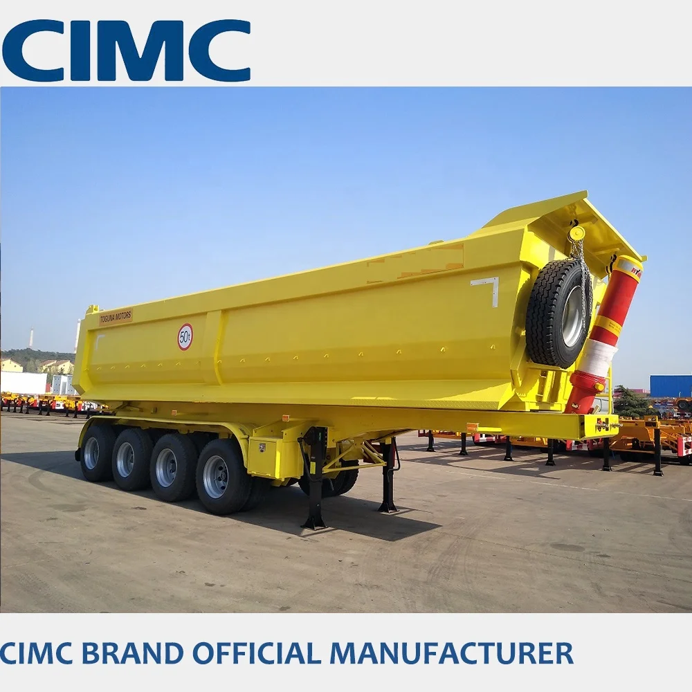 Африки рынка 4 оси 35m3 прицеп для погрузки на горные