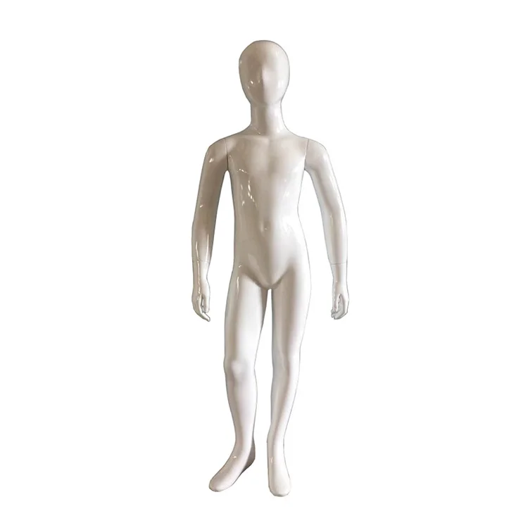 Child Display Clothes Mannequin White Boy Model Full Body Kids Plastic Standing Child Full Body Mannequin For Clothing