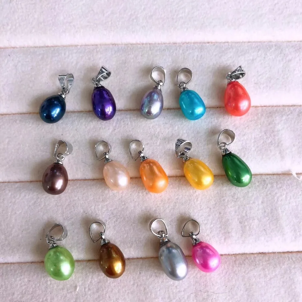 Freshwater pearl pendant pearl charm for bracelet making