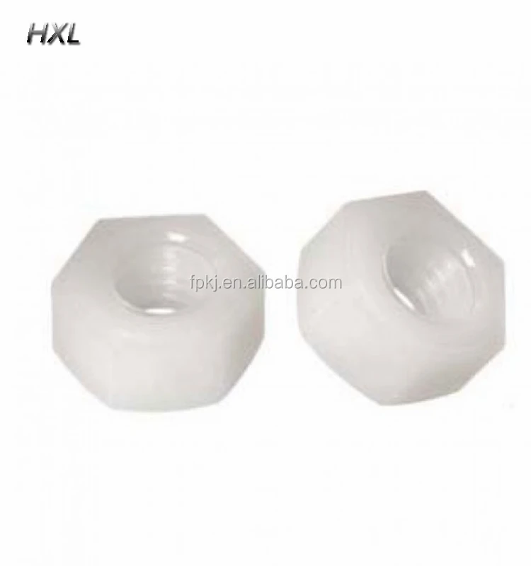 custom manufacturer plastic fastener m3 m4 m5 m6 BLACK PLASTIC NUTS white hex PA66 nylon nut