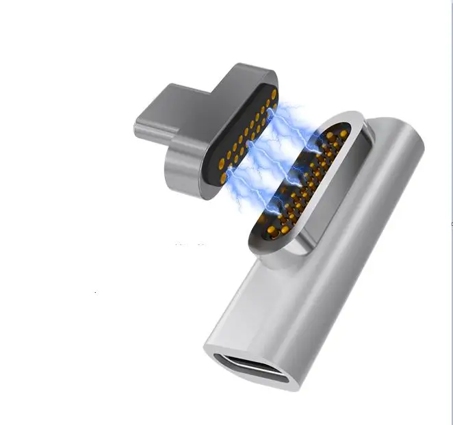 Magnetic USB C Adapter Type C Connector USB 3.1 PD Quick Charge Supports High Speed Data Transfer for MacBook