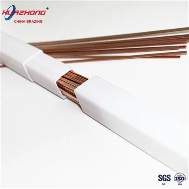 Phos-Copper Brazing Round Rods for Air-condition Refrigeration Soldering Stick HVAC Welding Flat Bars Manufacturer Filler Metal