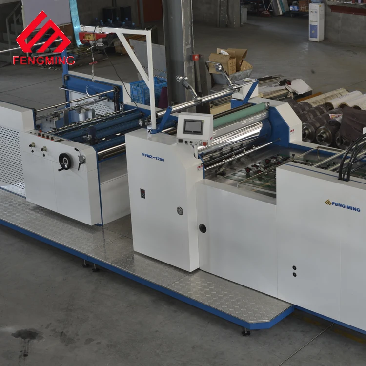 
YFMZ1100 Automatic Thermal Film Paper Laminating Machine Heated Roll Laminator 