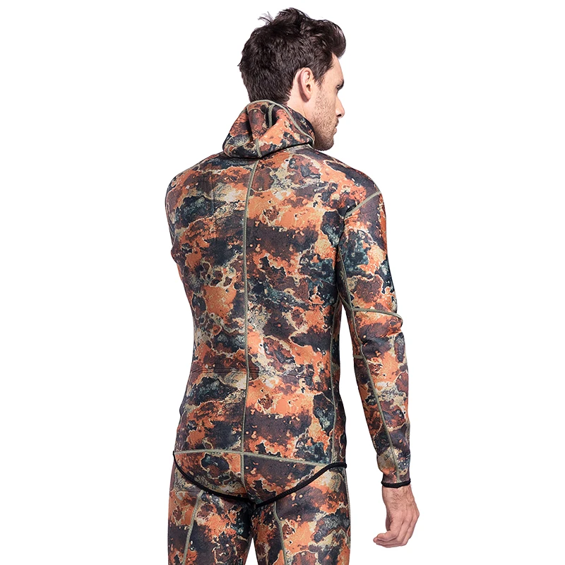 Неопреновый супер-эластичный Камуфляжный костюм Lifurious 3 мм для подводного плавания и Сноркелинга, гидрокостюм для подводной охоты