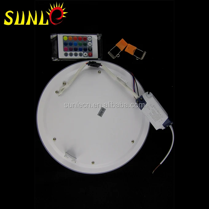 double color led panel light round SL-BL186 surface-type dimmable 18+6w led panel light