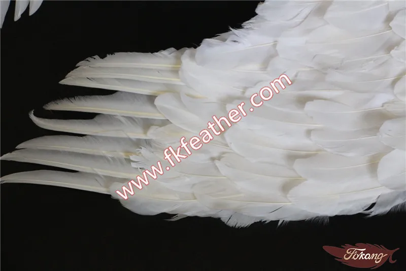 Stage Party Supplies White Large Feather Angel Wings With Turkey Feather