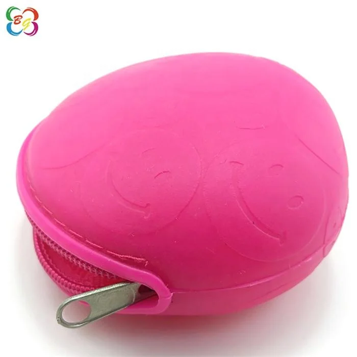 Custom Cheap Promotional Products Silicone Oval  Coin Purse  for Kids