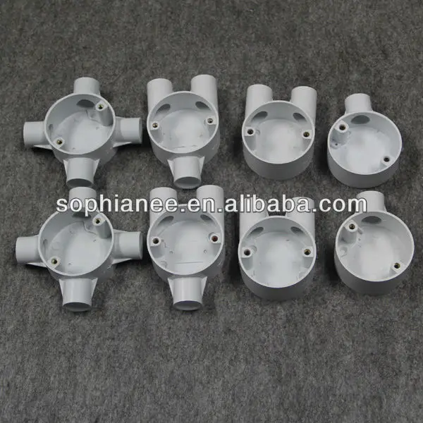 Bulk Electrical PVC Pipe Fittings PVC Pipe Joint Box