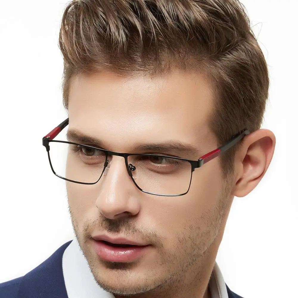 New Style optical frames metal fancy eyeglass square frame for wholesale glasses