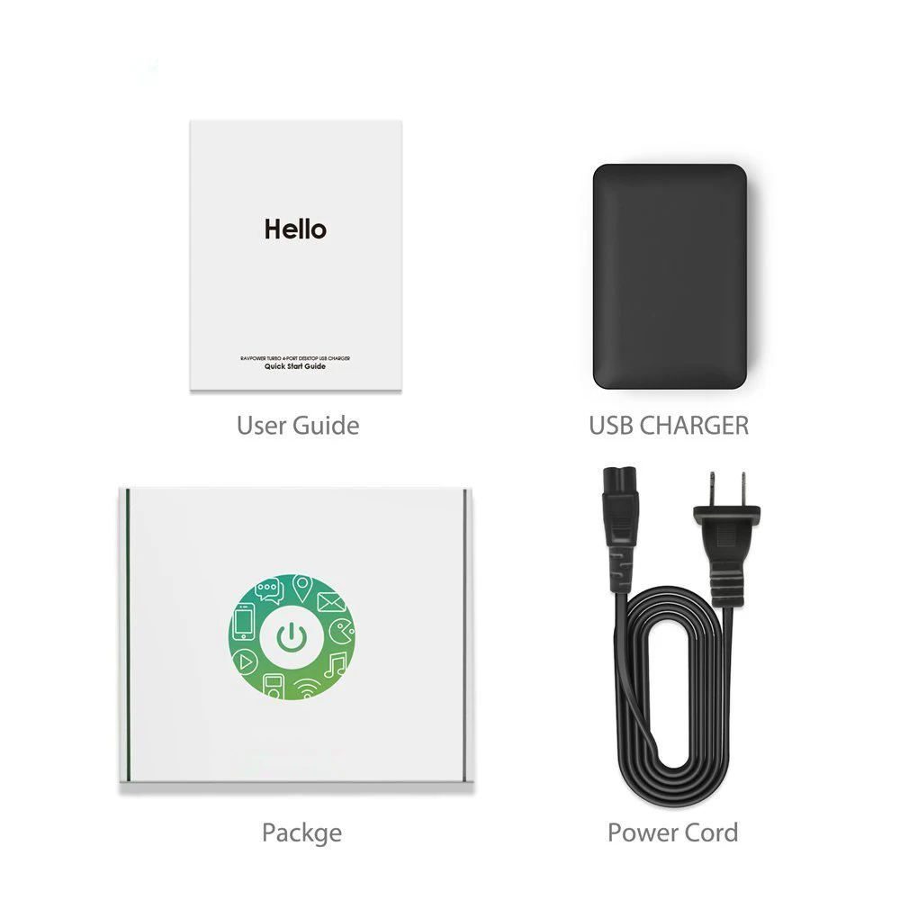 6-Port USB Charger Desktop Charger Charging Station
