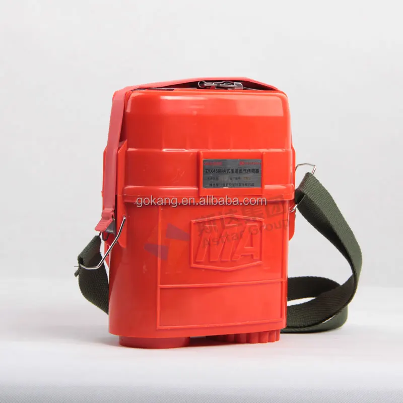 
45 minutes duration mining compressed oxygen self rescuer, Compressed Air Breathing Escape apparatus 