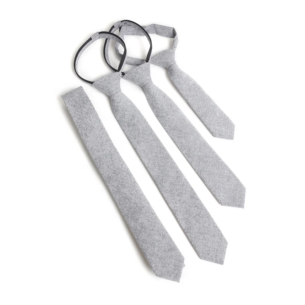 Семья Эфирное Галстуки Серый сплошной цвет тканый галстук однотонные хлопковые пап и сыновей; Галстук-бабочка