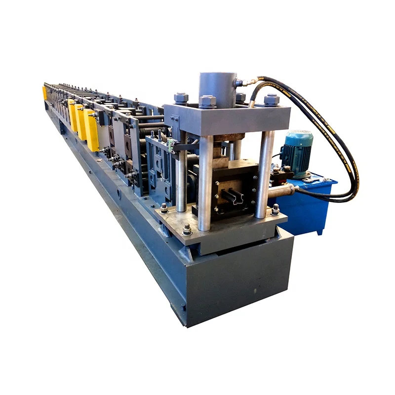 
Supermarket Shelves Making Machine / Automatic Metal storage racks Roll Forming Machine 