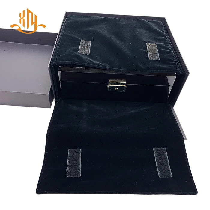 
XIANGYU Custom Factory Wholesale Luxury Light Painting Wooden Watch Box Wrist Watch Case 