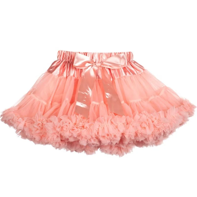Kids Girls Chiffon Fluffy Charming Tulle Christmas Mini Tutu Skirts