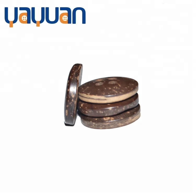 2024 оптовая продажа круглая деревянная пуговица из кокоса с 4 отверстиями для детского пальто натуральный экологичный цвет на заказ