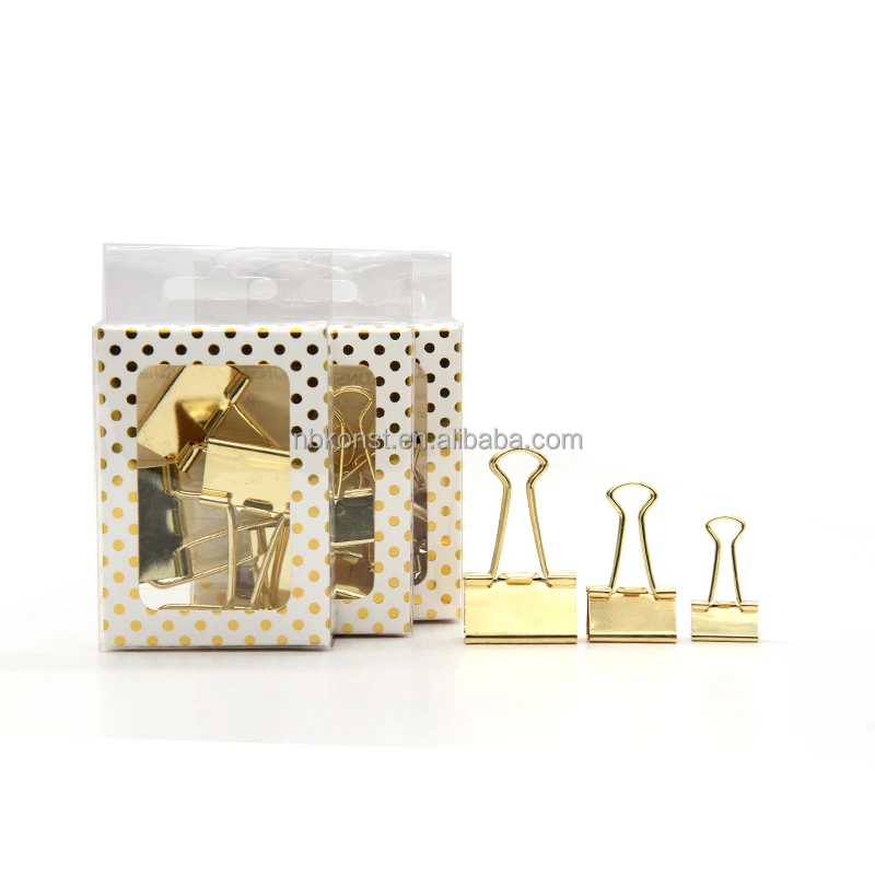 
Metal Gold Binder Clip15MM,19MM,25MM,32MM 
