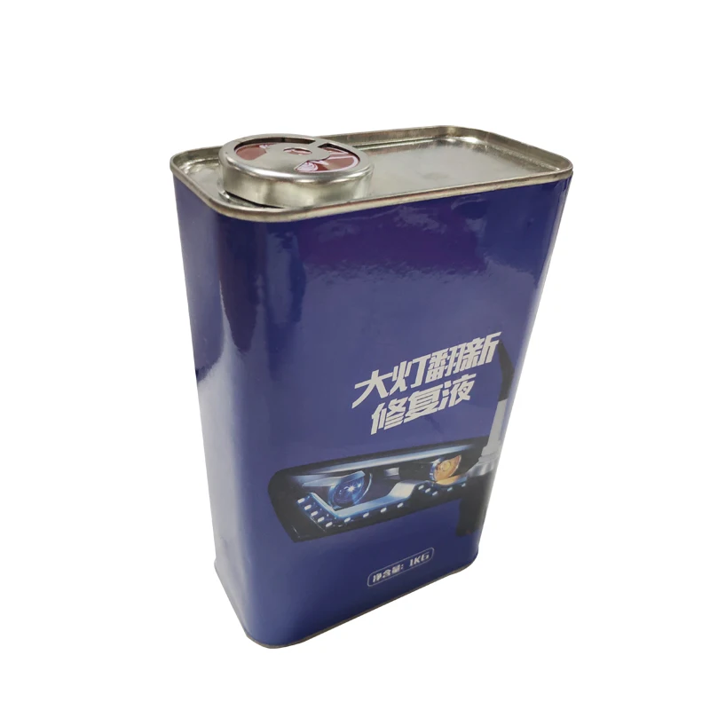 Headlight Repair Liquid Renovate Polishing Headlamp Cleaning Blue Liquid Remover