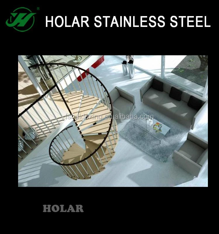 Foshan Holar stainless steel spiral stair handrails buy wholesale direct from china