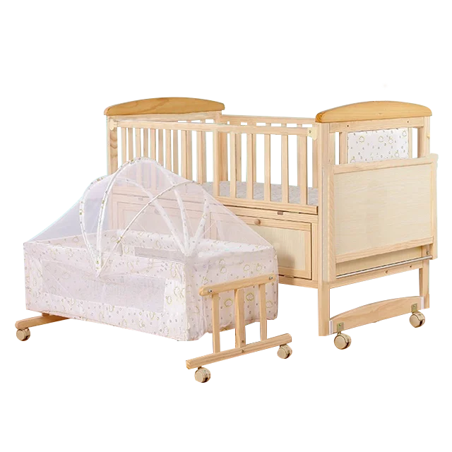 New type bed rail design /portable baby bed/baby cot prices