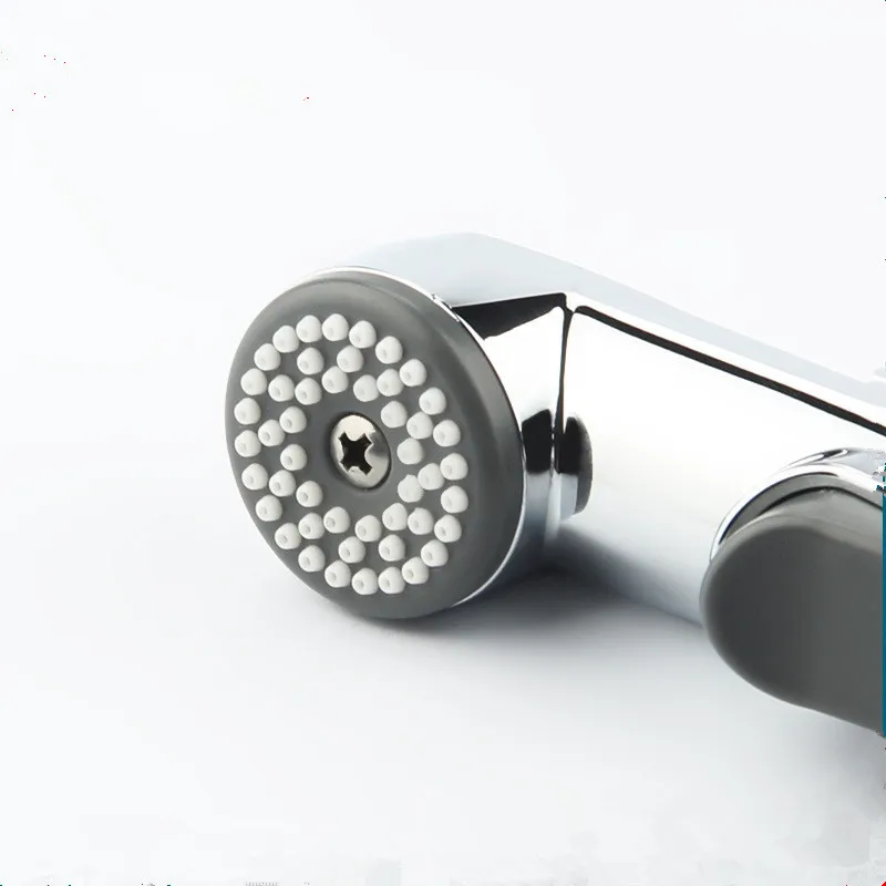 Chrome Cleaning Shut Off Hand Shower Retractable Travel Toilet Bidet