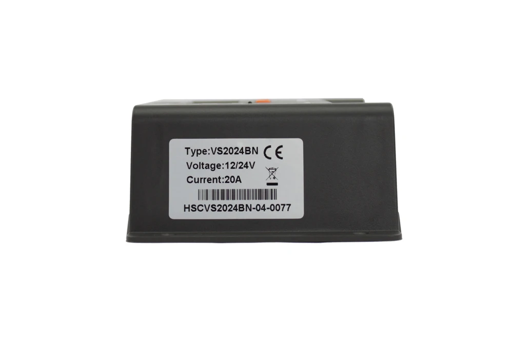 VS2048BN 20A 12V/24V36V48V PWM Solar Charger Controller